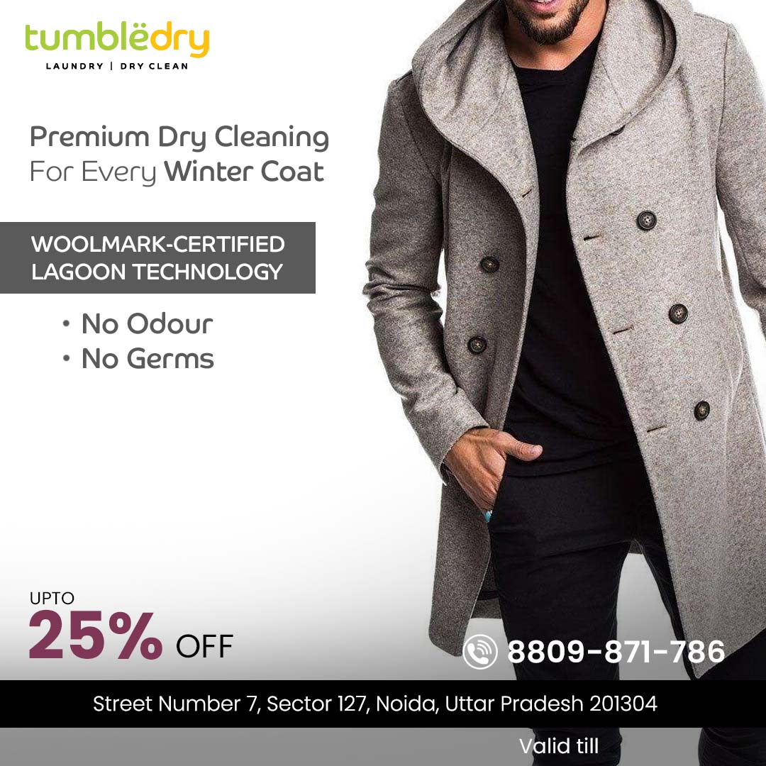 Dry clean store peacoat